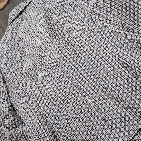 Le Suit Petite Ladies Grey/Black/ Ivory Waist Suit Jacket SZ 12p - Picture 11 of 11